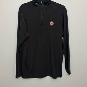Apple Close Your Rings Challenge Unisex‎ Black Quarter Zip Sweatshirt Medium